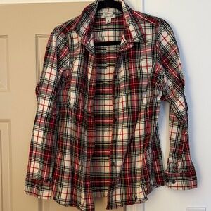 L.L. Bean Red and Black Plaid Shirt